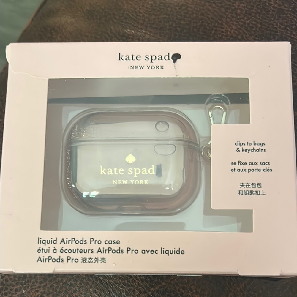 Kate Spade Transparent AirPods Pro Case with Keychain